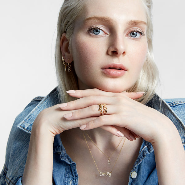 Sarah Chole AMELIA DIAMOND INITIAL-LOOSE