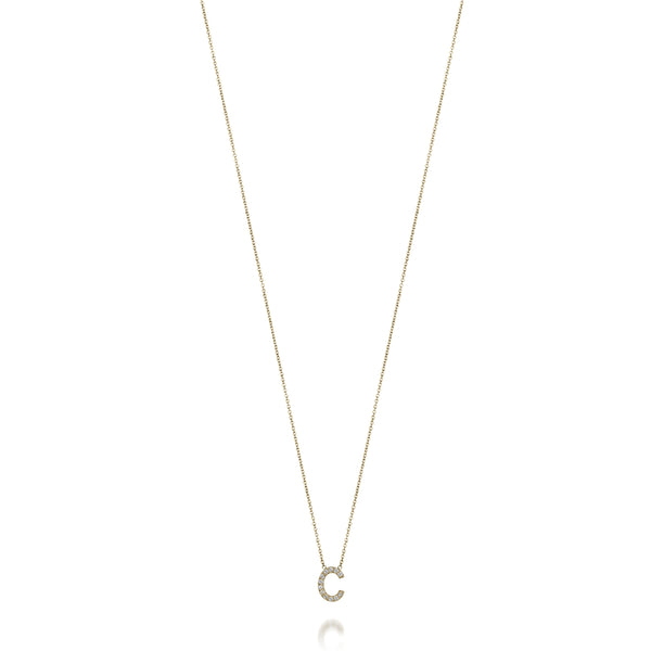 Sarah Chole AMELIA DIAMOND INITIAL NECKLACE