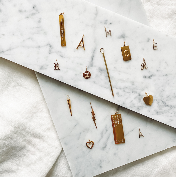 Sarah Chole AMELIA GOTHIC INITIAL NECKLACE