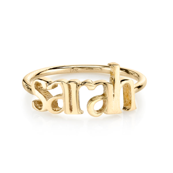 sarah chole AVA BLOCK DAINTY CUSTOM RING