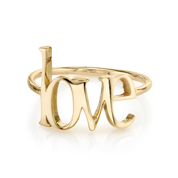sarah chole AVA BLOCK JUMBO LOVE RING