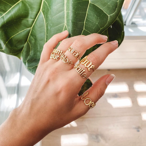 Sarah Chole AVA GOTHIC JUMBO LOVE RING