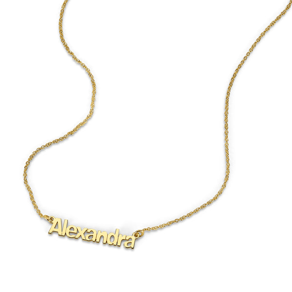 Sarah Chole AVA MODERN BLOCK NAME NECKLACE