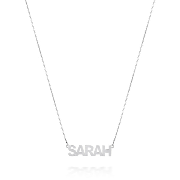 Sarah Chole AVA MODERN BLOCK NAME NECKLACE