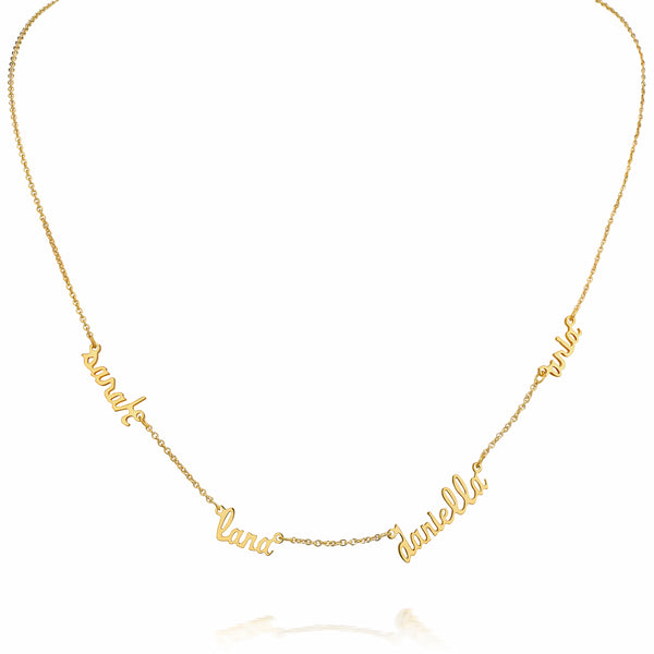 Sarah Chole AVA MULTI SCRIPT NAME NECKLACE