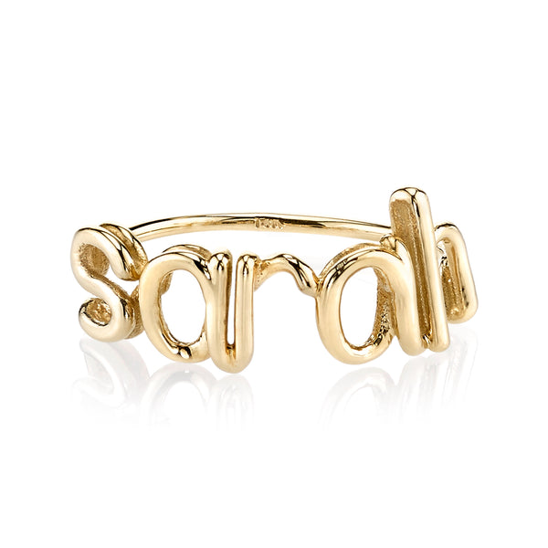 Sarah Chole AVA WIRE CUSTOM NAME RING