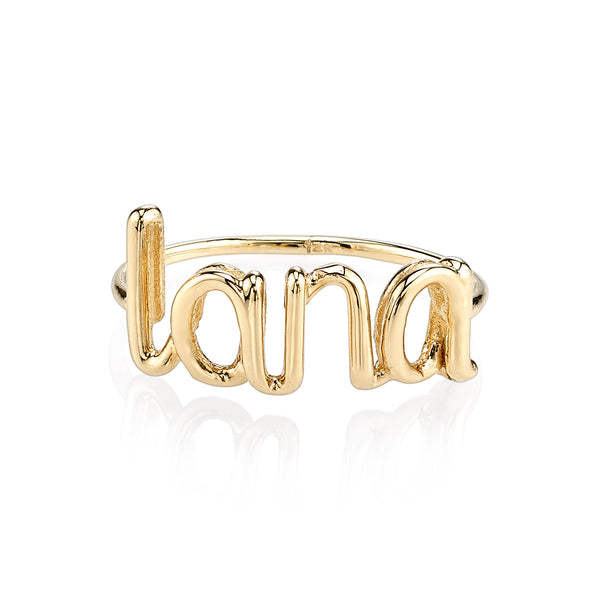 Sarah Chole AVA WIRE CUSTOM NAME RING