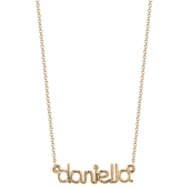 sarah chole AVA WIRE NAME NECKLACE