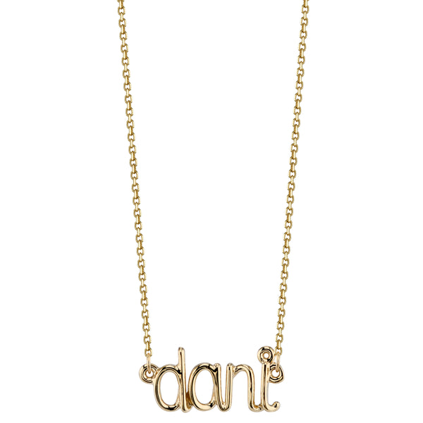 Sarah Chole AVA WIRE NAME NECKLACE