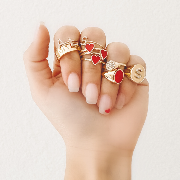 Sarah Chole CIELA DIAMOND-DUO NAME RING BAND