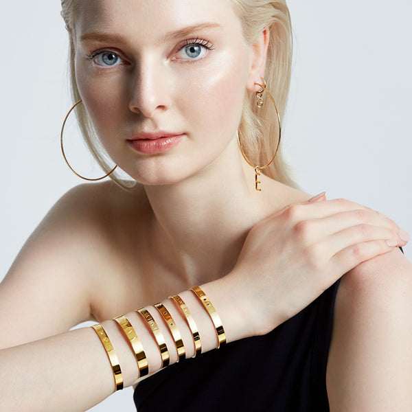 Sarah Chole CIELA DUO DIAMOND BANGLE-CENTER TEXT