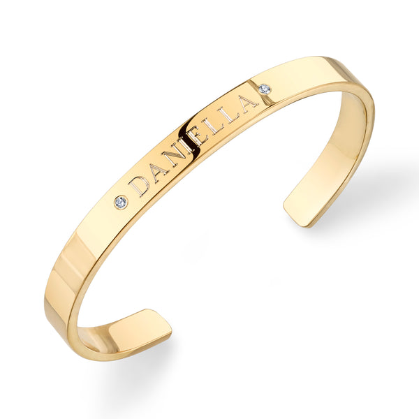 sarah chole CIELA DUO DIAMOND BANGLE-CENTER TEXT