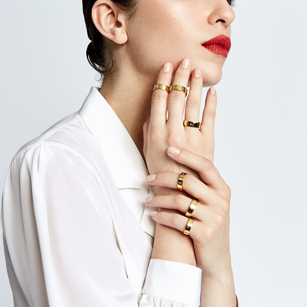 Sarah Chole CIELA PAVE DIAMOND MULTI INITIAL RING