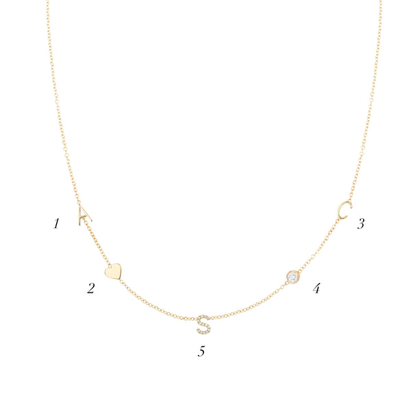 Sarah Chole DASHA ASYMMETRIC CUSTOM NECKLACE