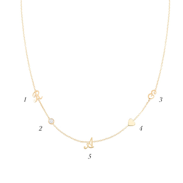 Sarah Chole DASHA ASYMMETRIC CUSTOM NECKLACE