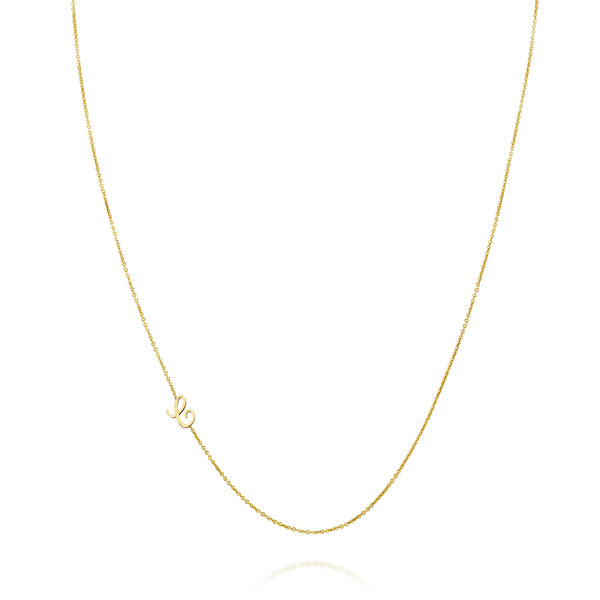 sarah Chole DASHA ASYMMETRIC INITIAL NECKLACE