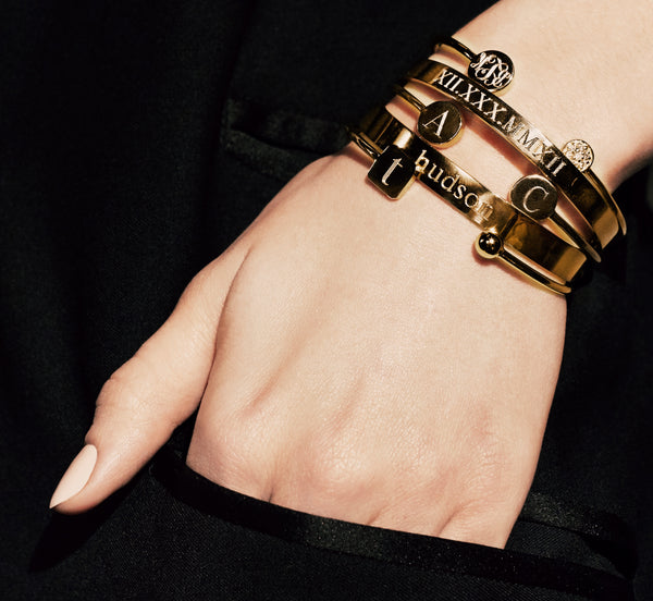 Sarah Chole DOUBLE ELLE ROUND BANGLE