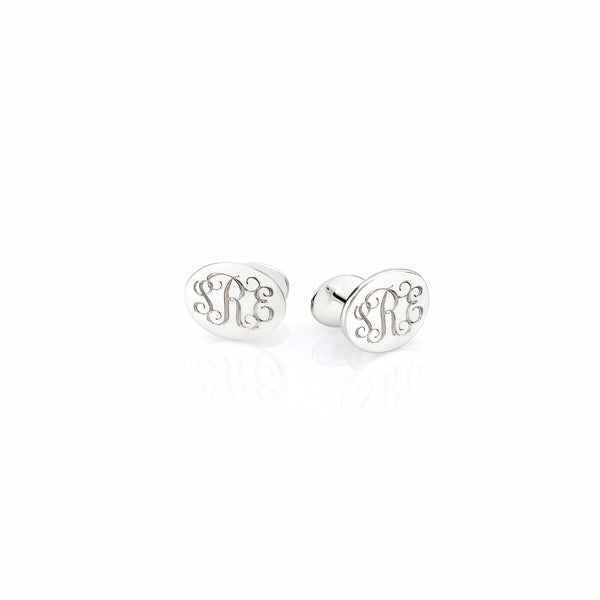 sarah chole HOMME-OVAL CUFFLINKS