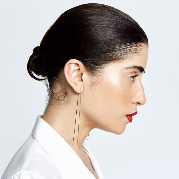 Sarah Chole KARLA THREADED WIRE EARRINGS