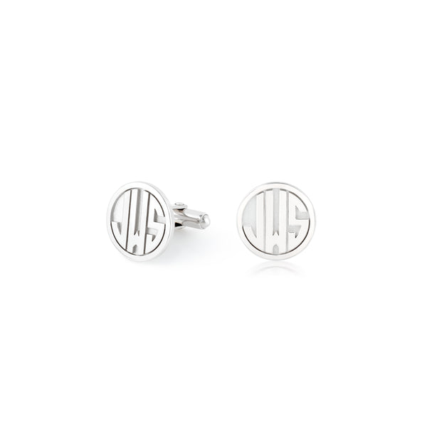 Sarah Chole KIYLA MONOGRAM CUFFLINKS