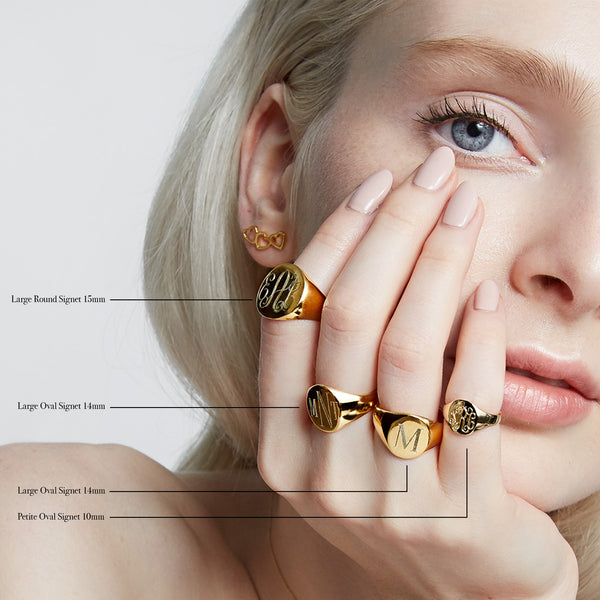 Sarah Chole LANA ELONGATED SIGNET RING