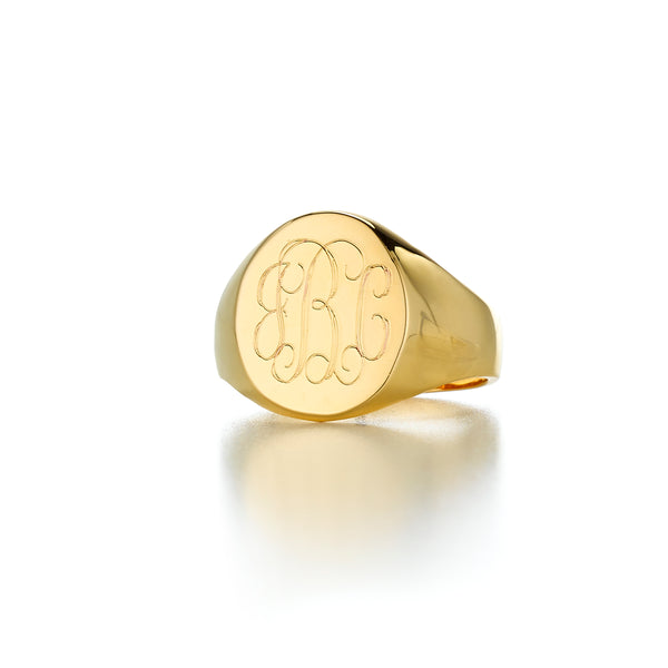 sarah chole LANA OVAL SIGNET RING