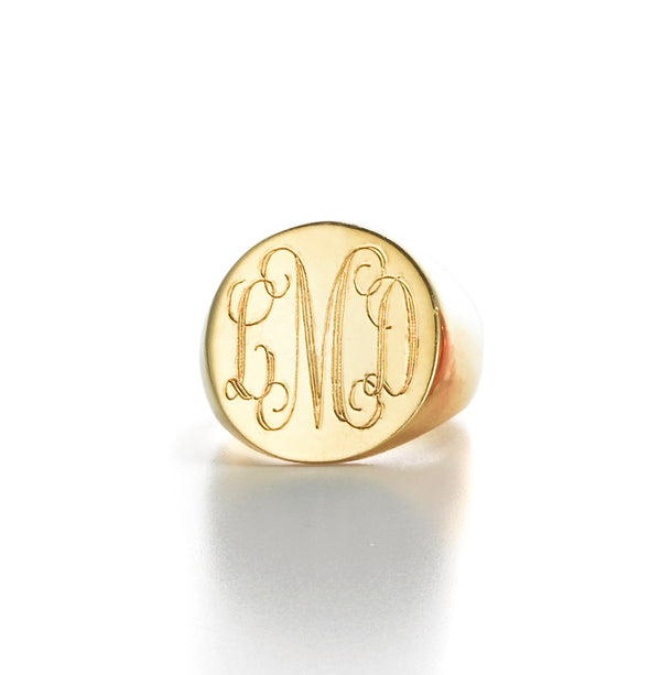 Sarah Chole LANA ROUND SIGNET RING