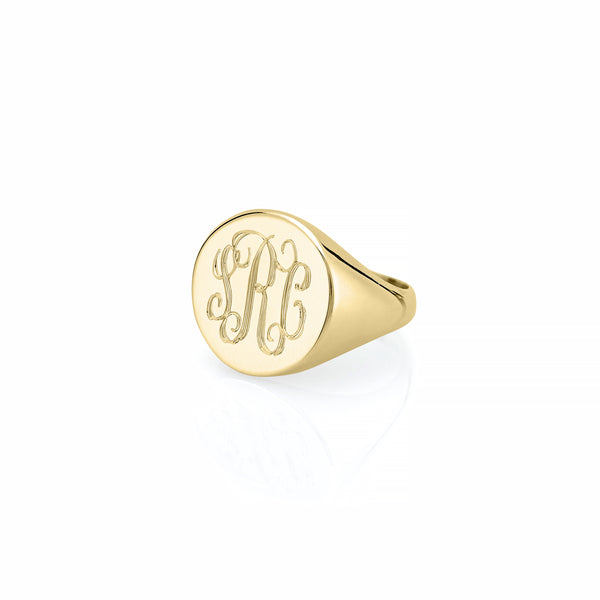 Sarah Chole LANA ROUND SIGNET RING