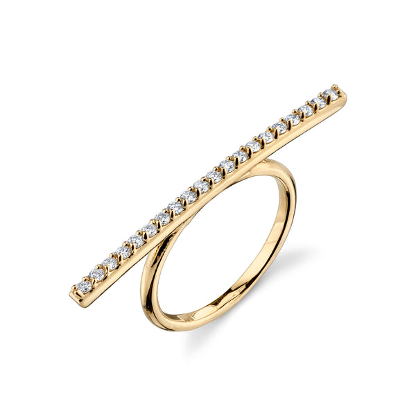 Sarah Chole LARGE DIAMOND BAR RING