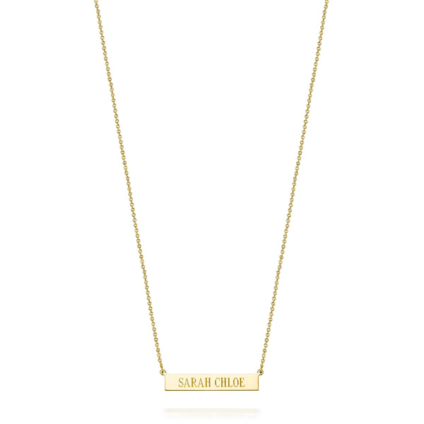Sarah Chole LEIGH BAR NECKLACE WITH PREVIEW