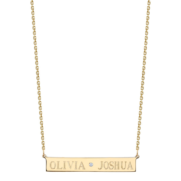 Sarah Chole LEIGH ID CENTER DIAMOND NECKLACE