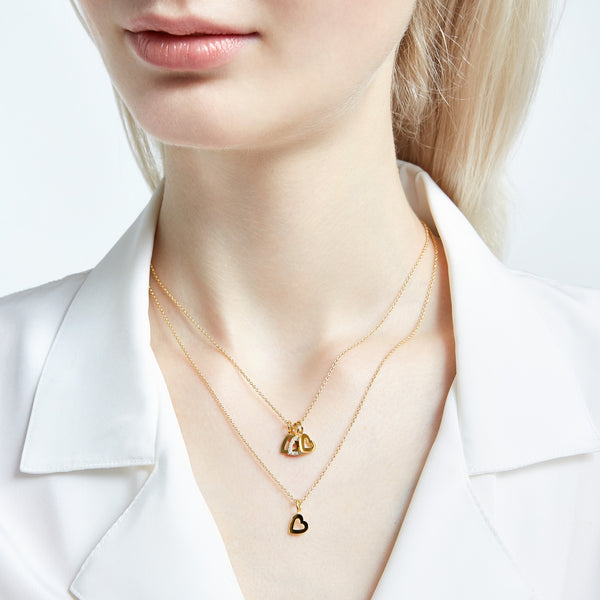 Sarah Chole LOVE COUNT DIAMOND HEART NECKLACE