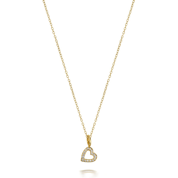 sarah chole LOVE COUNT DIAMOND HEART NECKLACE