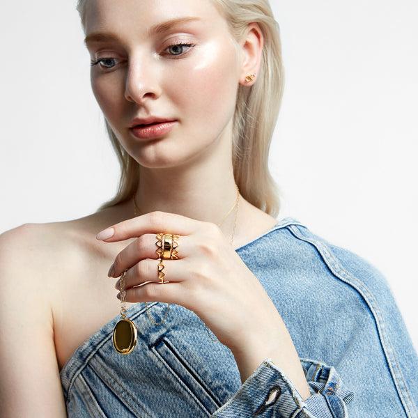 Sarah Chole LOVE COUNT® STACKABLE RING - 2 HEARTS