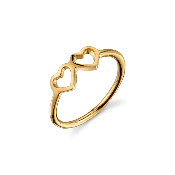 Sarah Chole LOVE COUNT® STACKABLE RING - 2 HEARTS