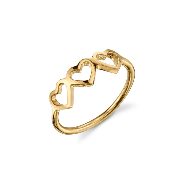 sarah chole LOVE COUNT® STACKABLE RING - 3 HEARTS
