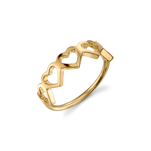 sarah chole LOVE COUNT® STACKABLE RING - 5 HEARTS