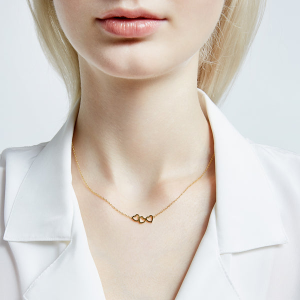 Sarah Chole LOVE COUNT® TRIPLE HEART NECKLACE