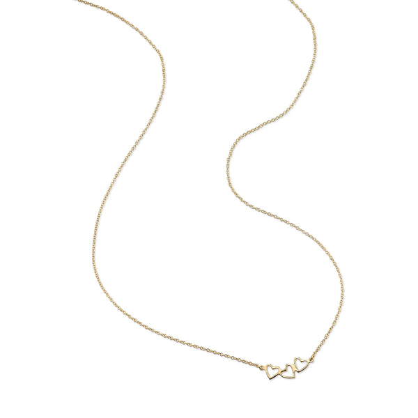 Sarah Chole LOVE COUNT® TRIPLE HEART NECKLACE