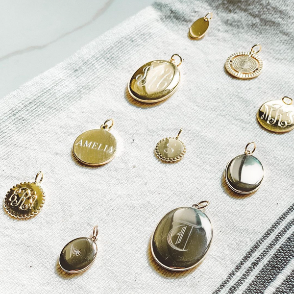 Sarah Chole MADI MONOGRAM MEDALLION