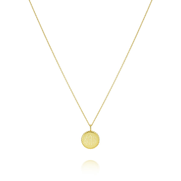sarah chole MADI MONOGRAM MEDALLION
