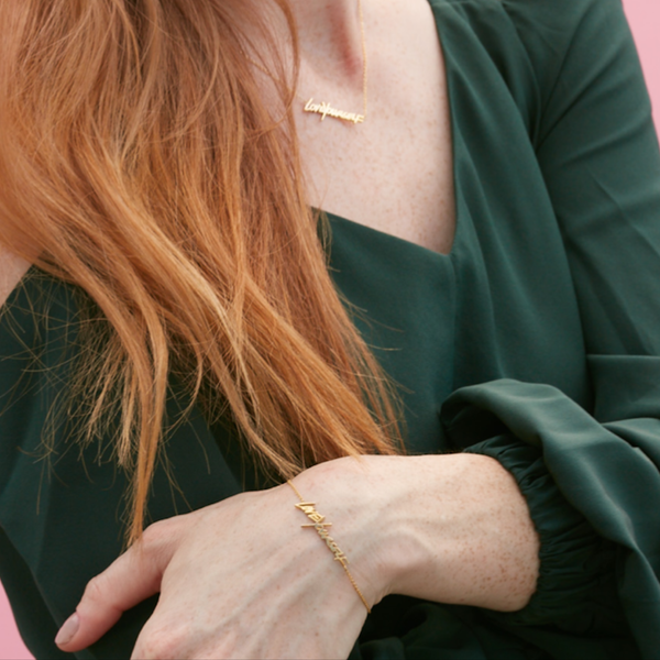 Sarah Chole MRSxSC LOVEYOURSELF CHAIN BRACELET