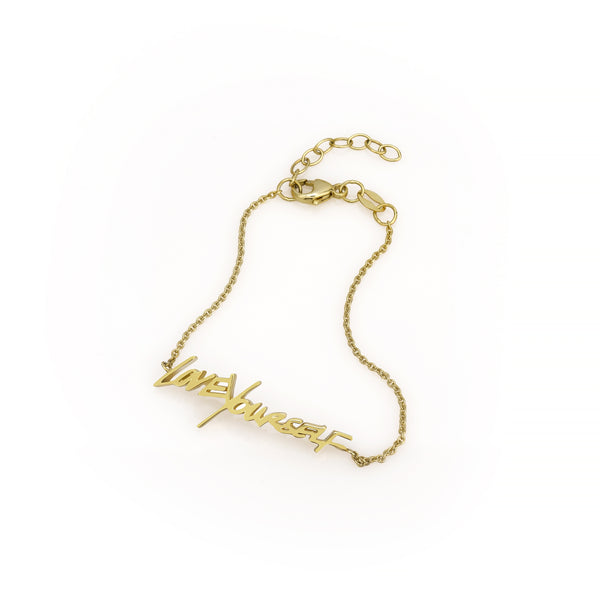 sarah chole MRSxSC LOVEYOURSELF CHAIN BRACELET