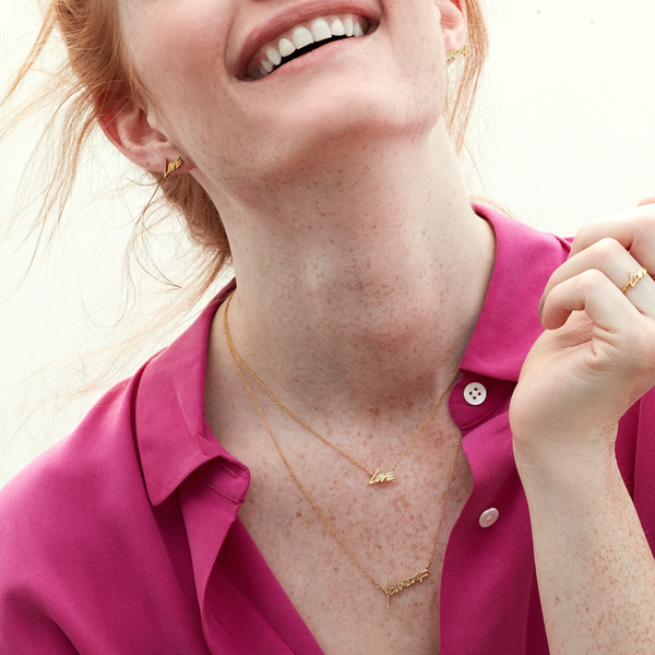 Sarah Chole MRSxSC LOVEYOURSELF LAYERED NECKLACE