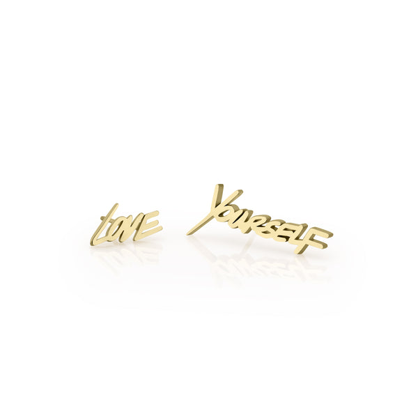 sarah chole MRSxSC LOVEYOURSELF STUD EARRINGS