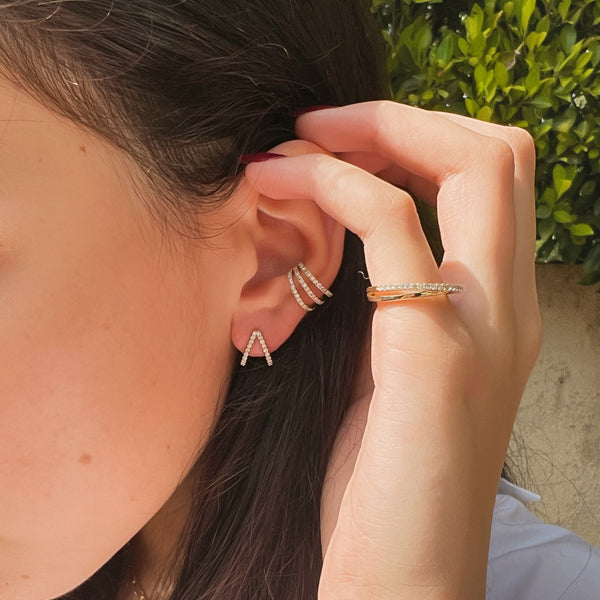 Sarah Chole PALERMO WRAP STUD EARRINGS