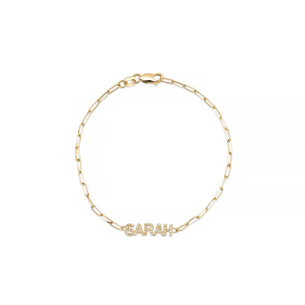 Sarah Chole RIAVA DIAMOND NAME BRACELET