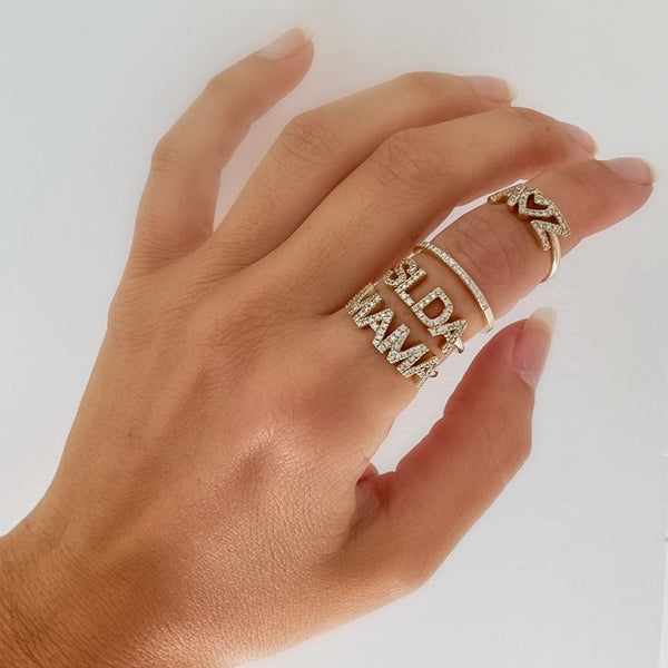 Sarah Chole RIAVA DIAMOND NAME RING