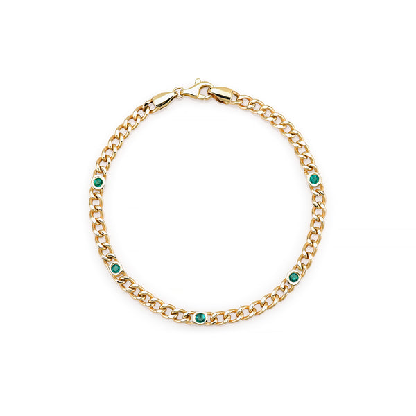 Sarah Chole RILEY EMERALD 5-STONE BRACELET