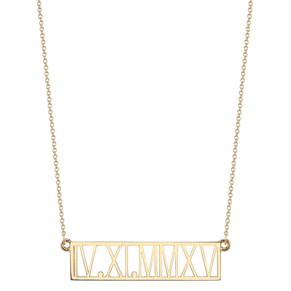 Sarah Chole ROMAN NUMERAL NECKLACE